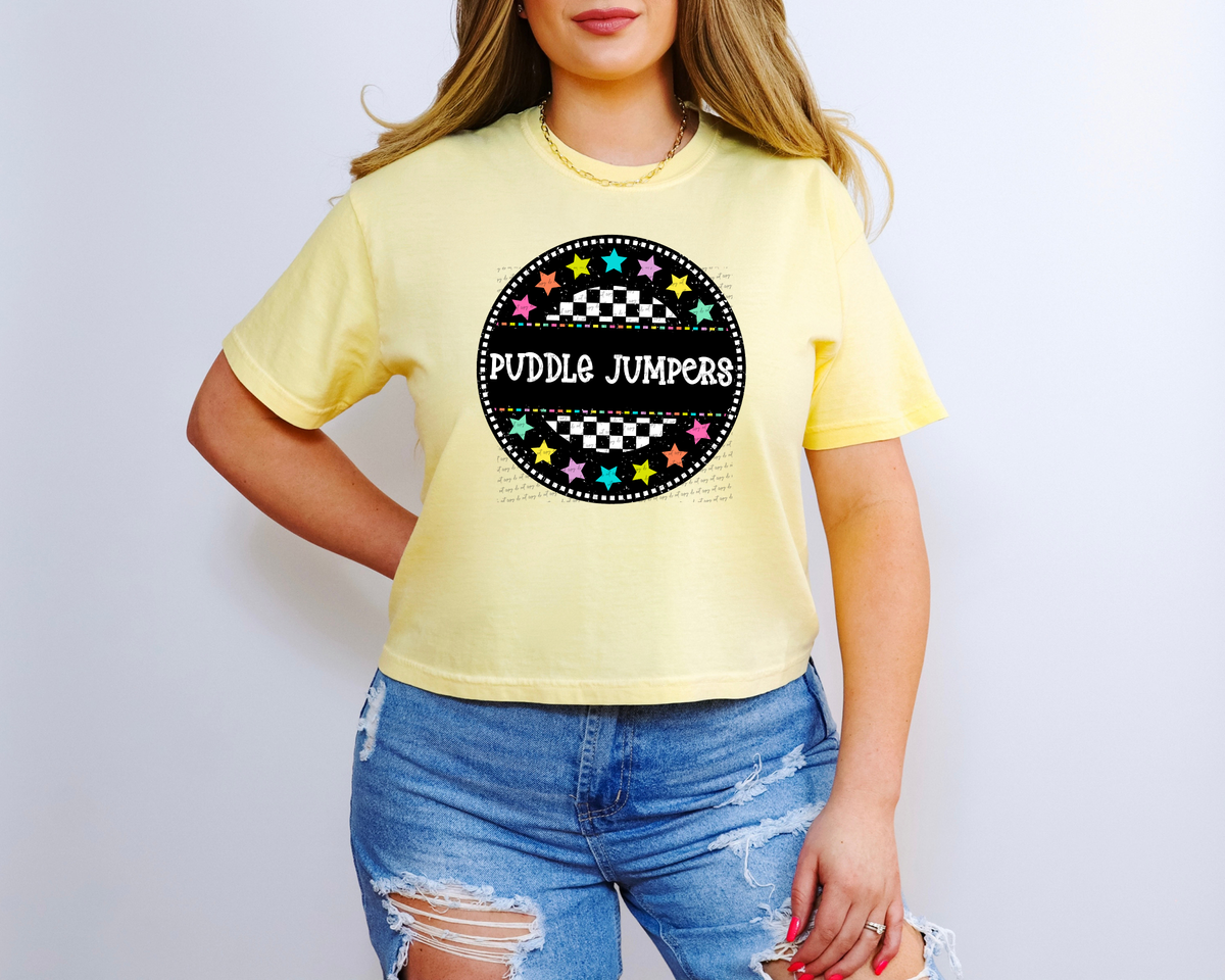 Puddle Jumpers Checkered Stars 42228 DTF transfer