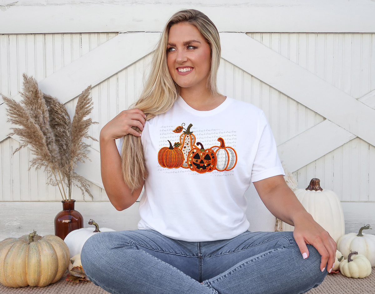 Pumpkin Bundle Sequin JOL 54260 DTF transfer