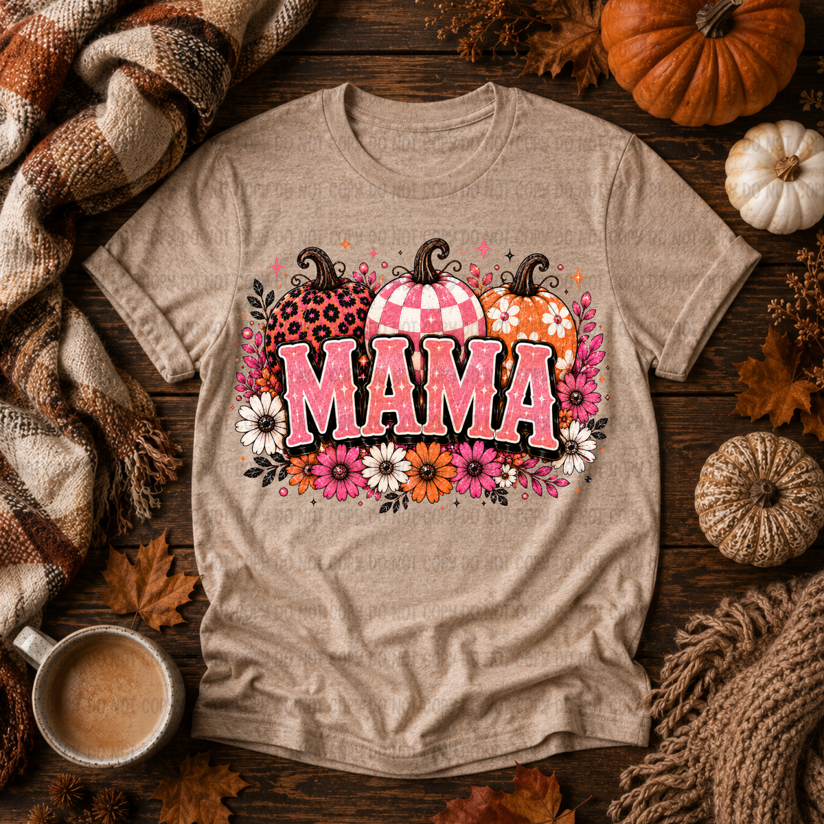 Mama pink retro pumpkin (Revel) DTF Transfer