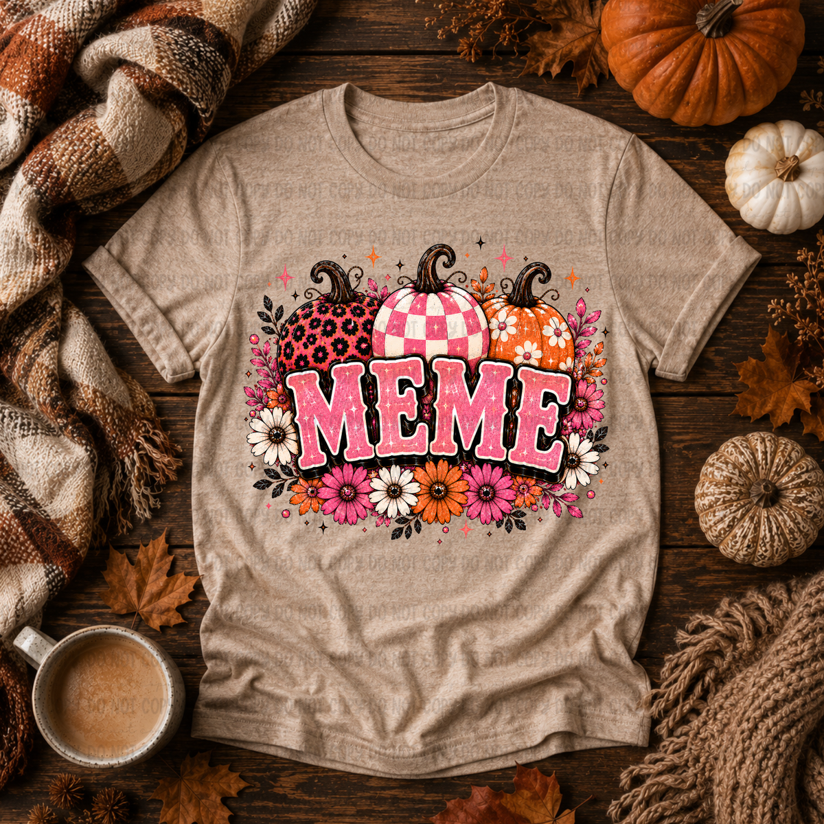 Meme pink retro pumpkin (Revel) DTF Transfer