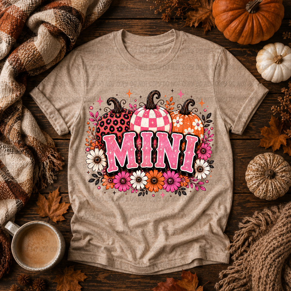 Mini pink retro pumpkin (Revel) DTF Transfer