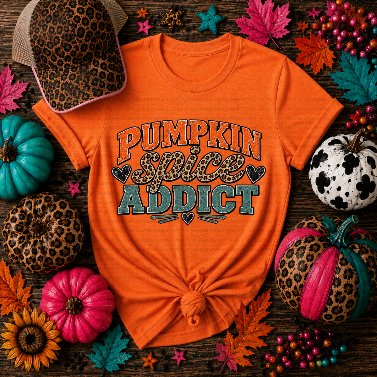 Pumpkin spice addict (Revel)DTF Transfer