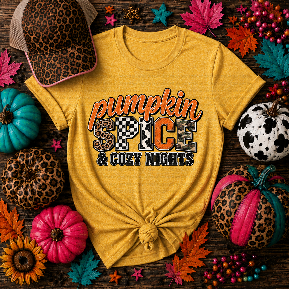Pumpkin Spice and cozy nights (Revel)DTF Transfer