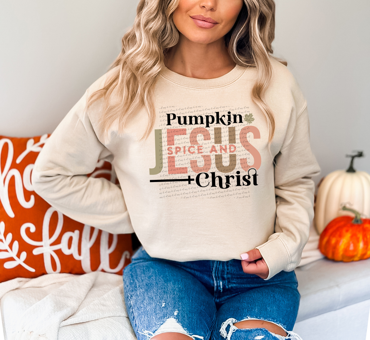 Pumpkin Spice And Jesus Christ 57083 DTF transfer