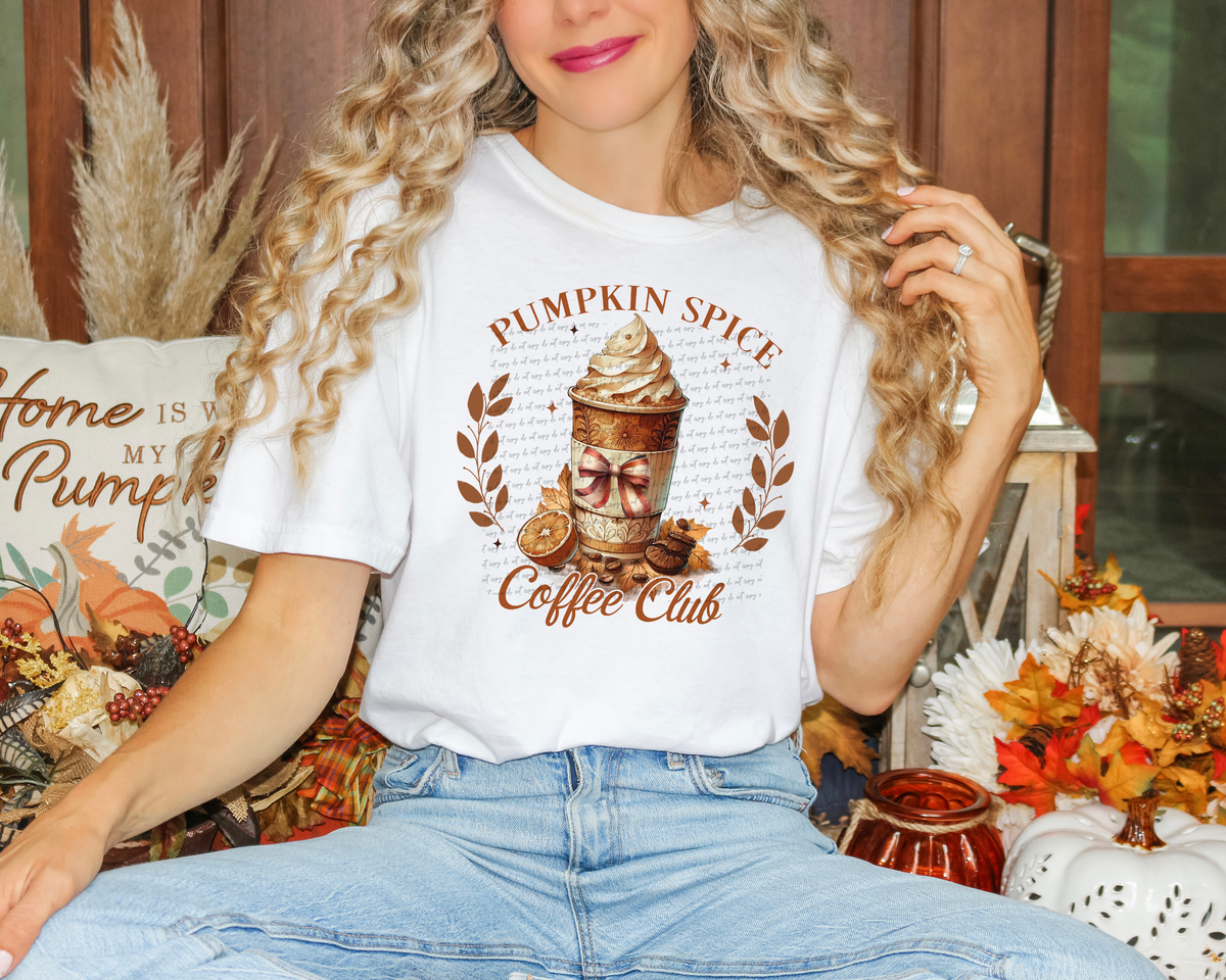 Pumpkin Spice Coffee Club 51645 DTF transfer