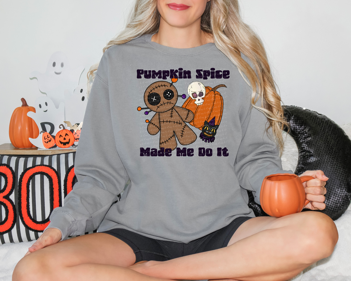 Pumpkin Spice Made Me Do It 108412 DTF transfer