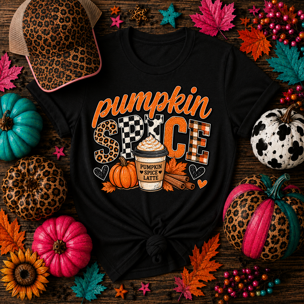 Pumpkin spice with latte(Revel)DTF Transfer