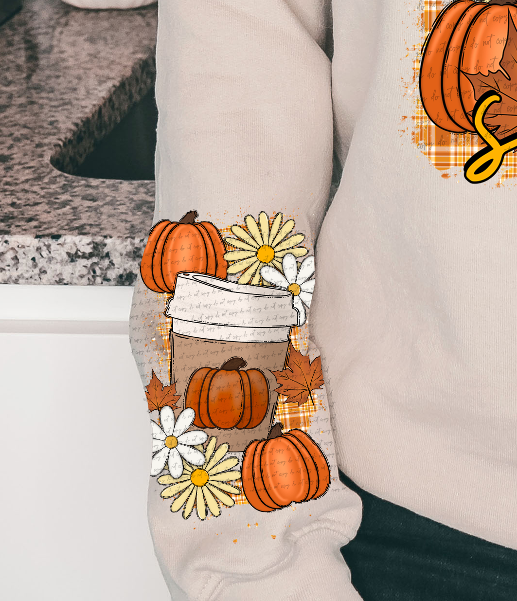 Pumpkin Spice (Sleeve Print) 61235 DTF Transfer
