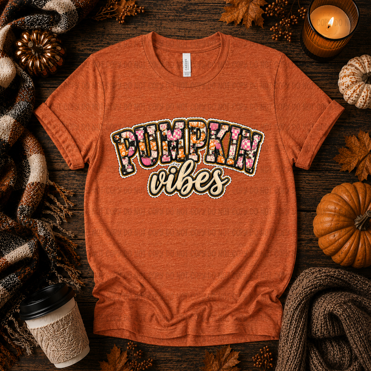 Pumpkin vibes (fall filled) (Revel) DTF Transfer