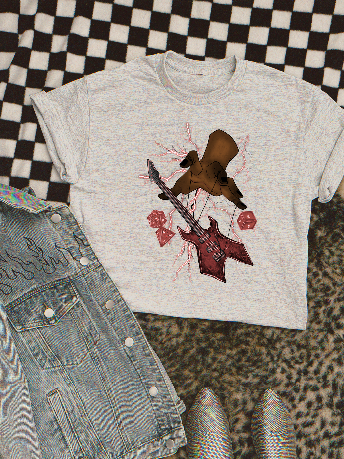 Puppet Darkest Hand Guitar 115593 DTF transfer