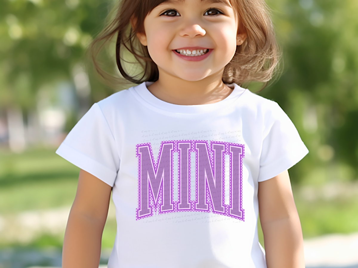 Mini Purple Font 117683 DTF transfer