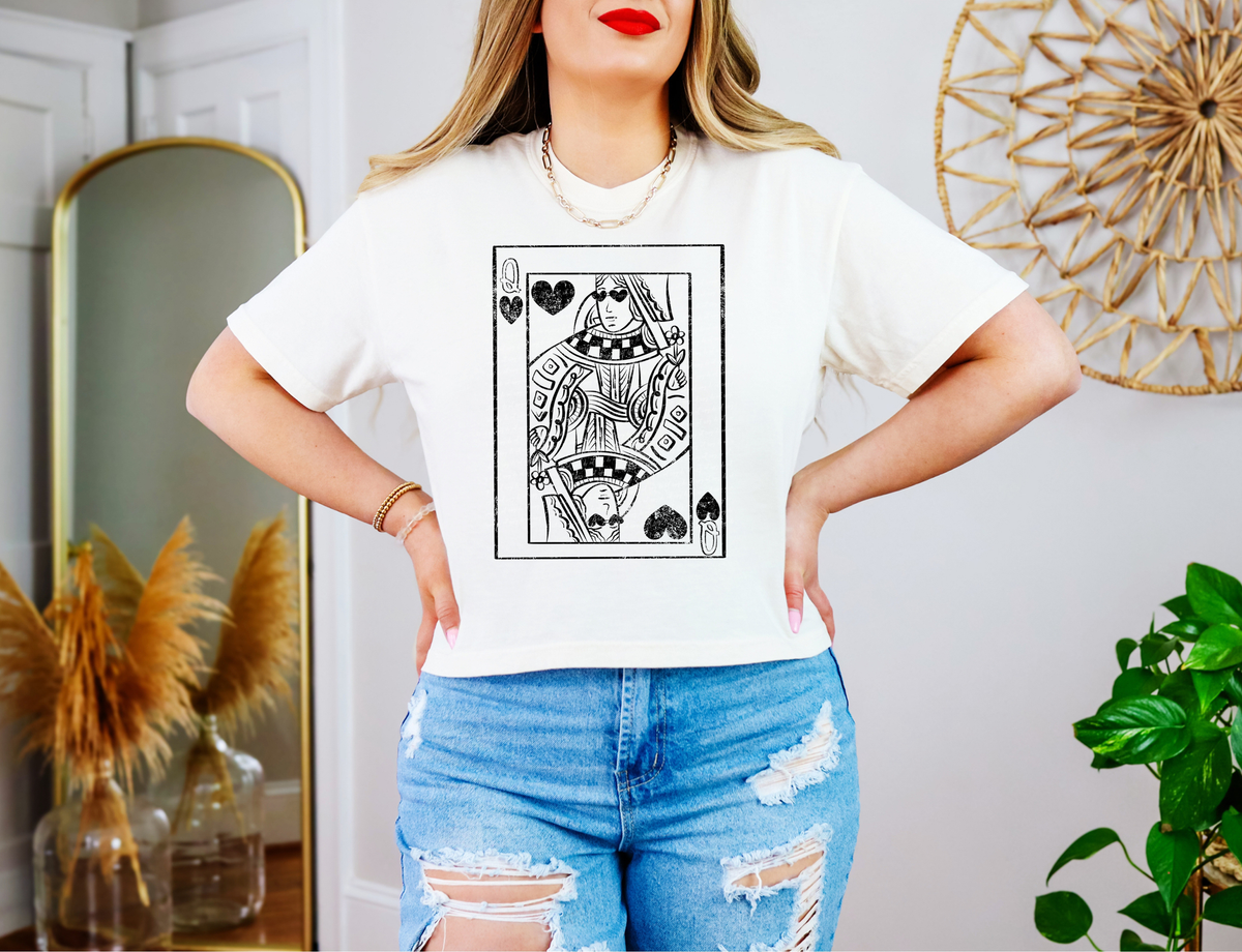 Queen Card Black Grunge 86600 DTF Transfer