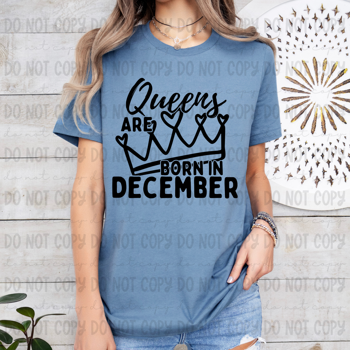 Queens Are Born In December (REVEL) 78714 DTF Transfer