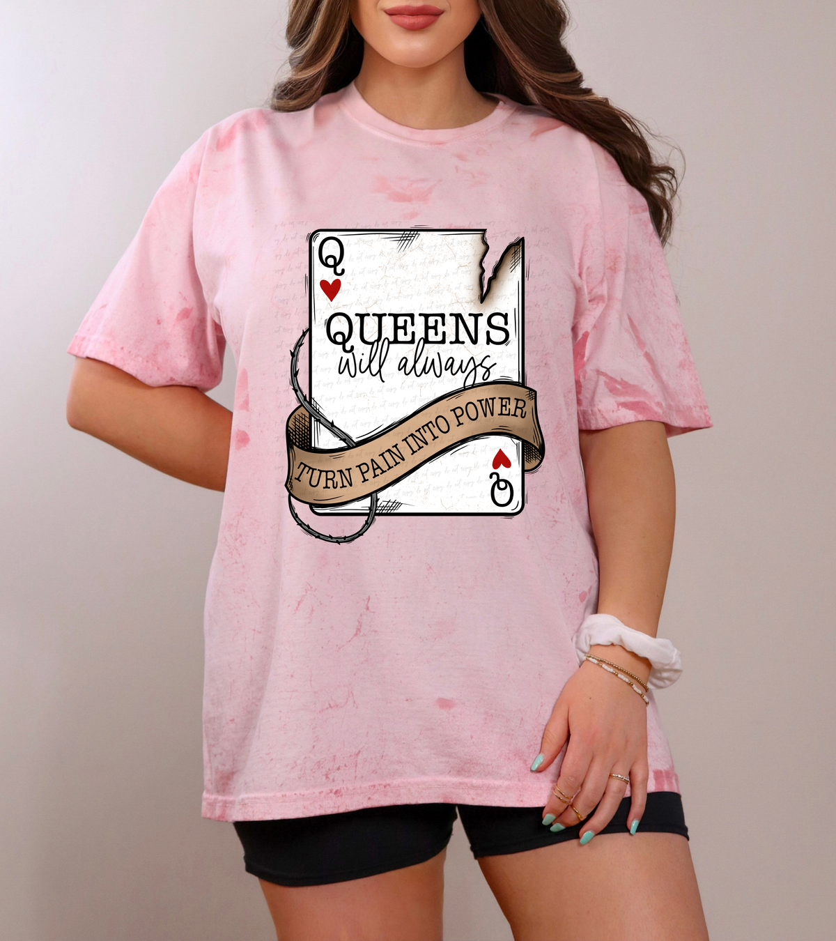 Queens Will Always Turn Pain Into Power Full Color 115733 DTF Transfer