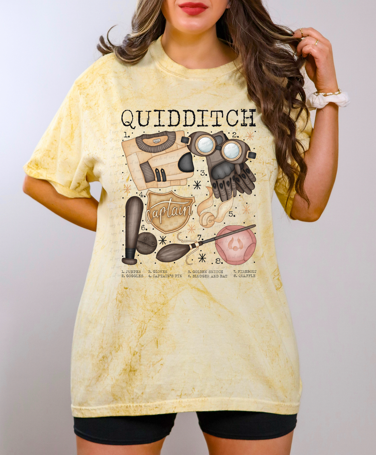 Quidditch Huffle Yellow Chart 115403 DTF transfer