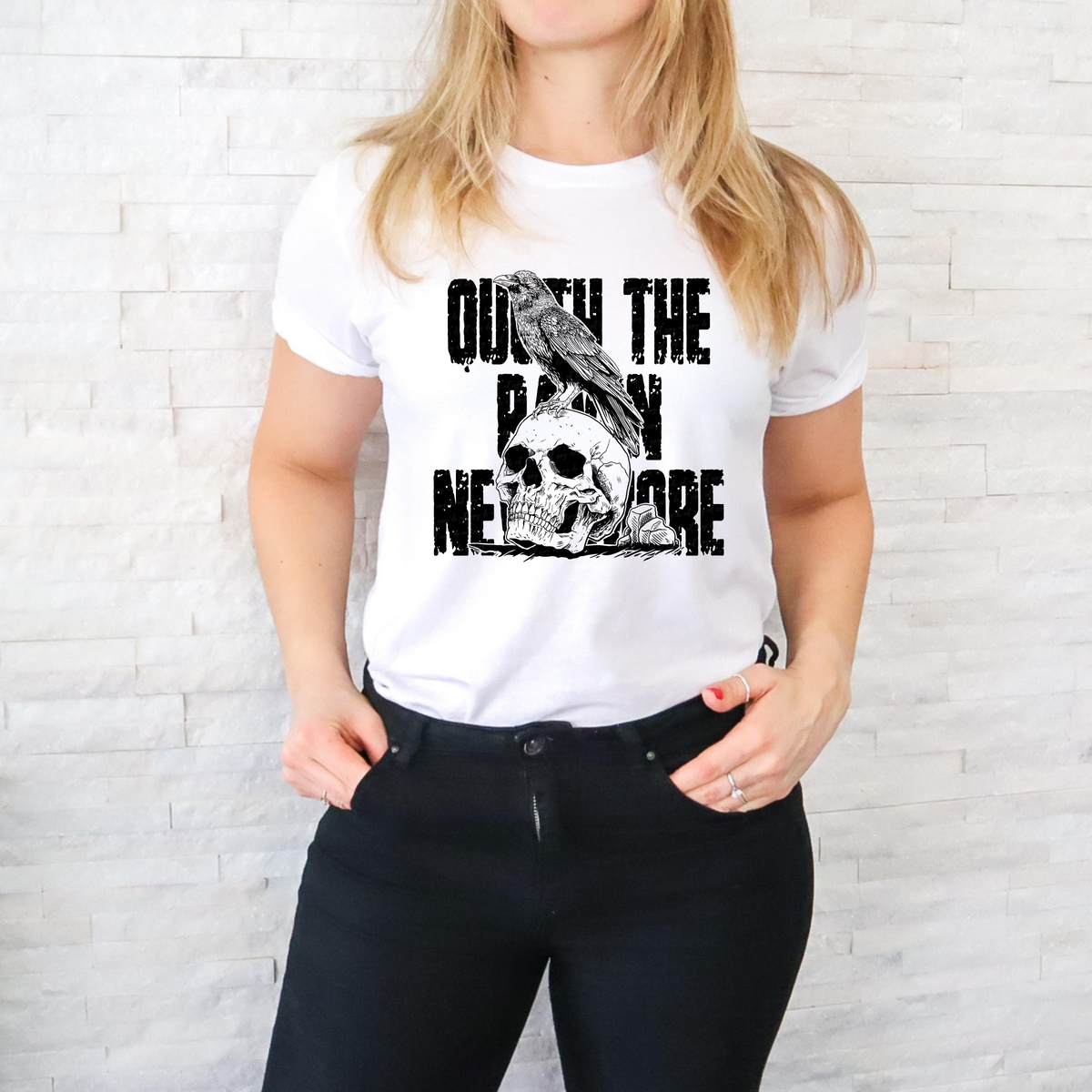 Quoth The Raven Nevermore BLACK 116345 DTF transfer