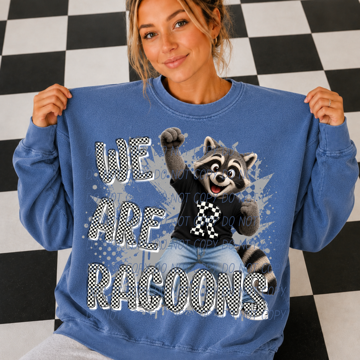 racoons campus crew (city) DTF transfer
