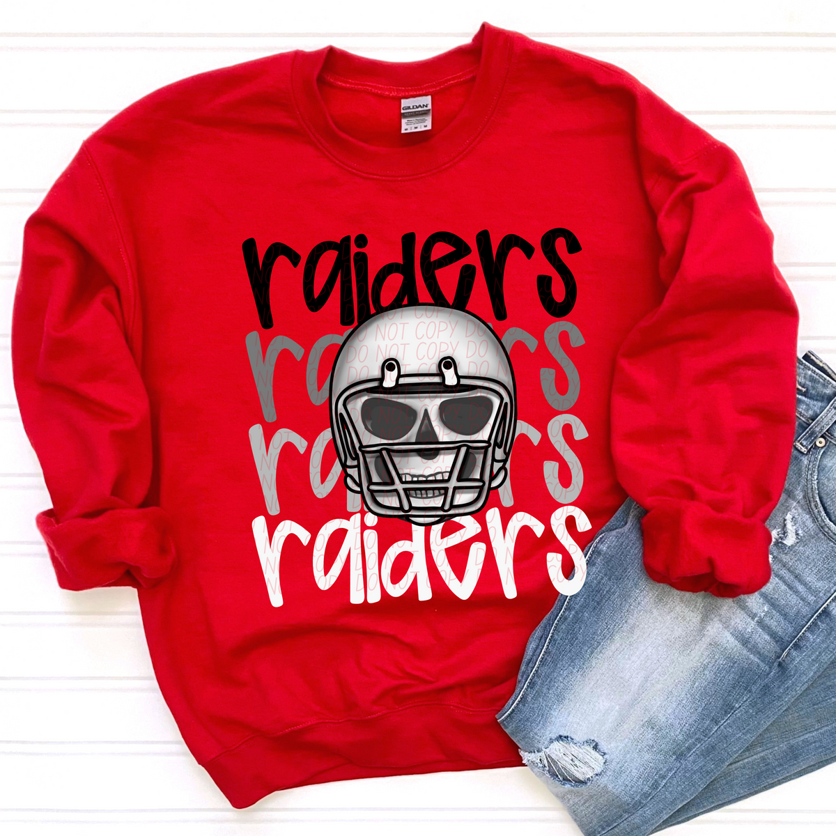 Raiders Word Stacked (CITY) 57463 DTF transfer