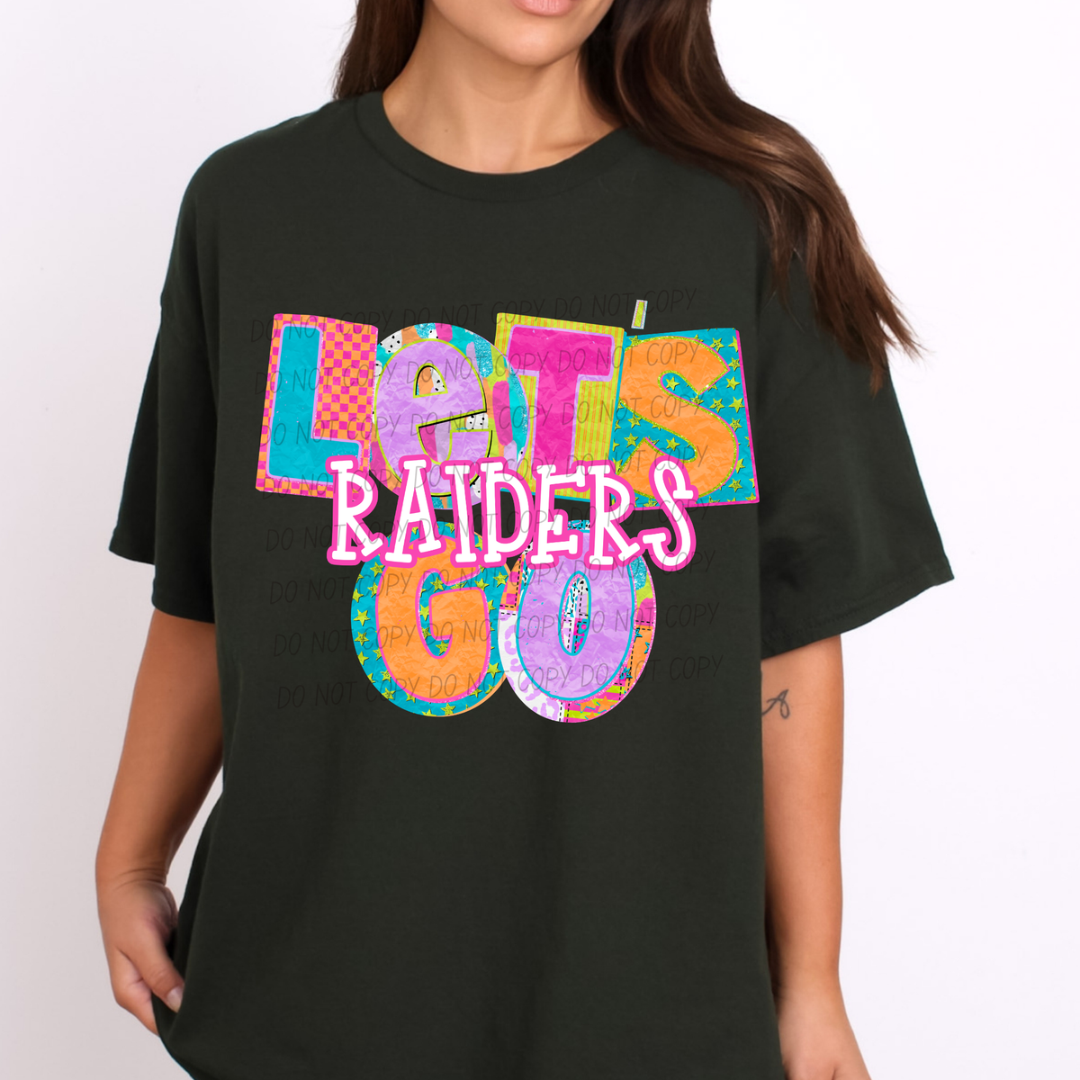 Raiders Patchwork Pep Club (City) DTF Transfer