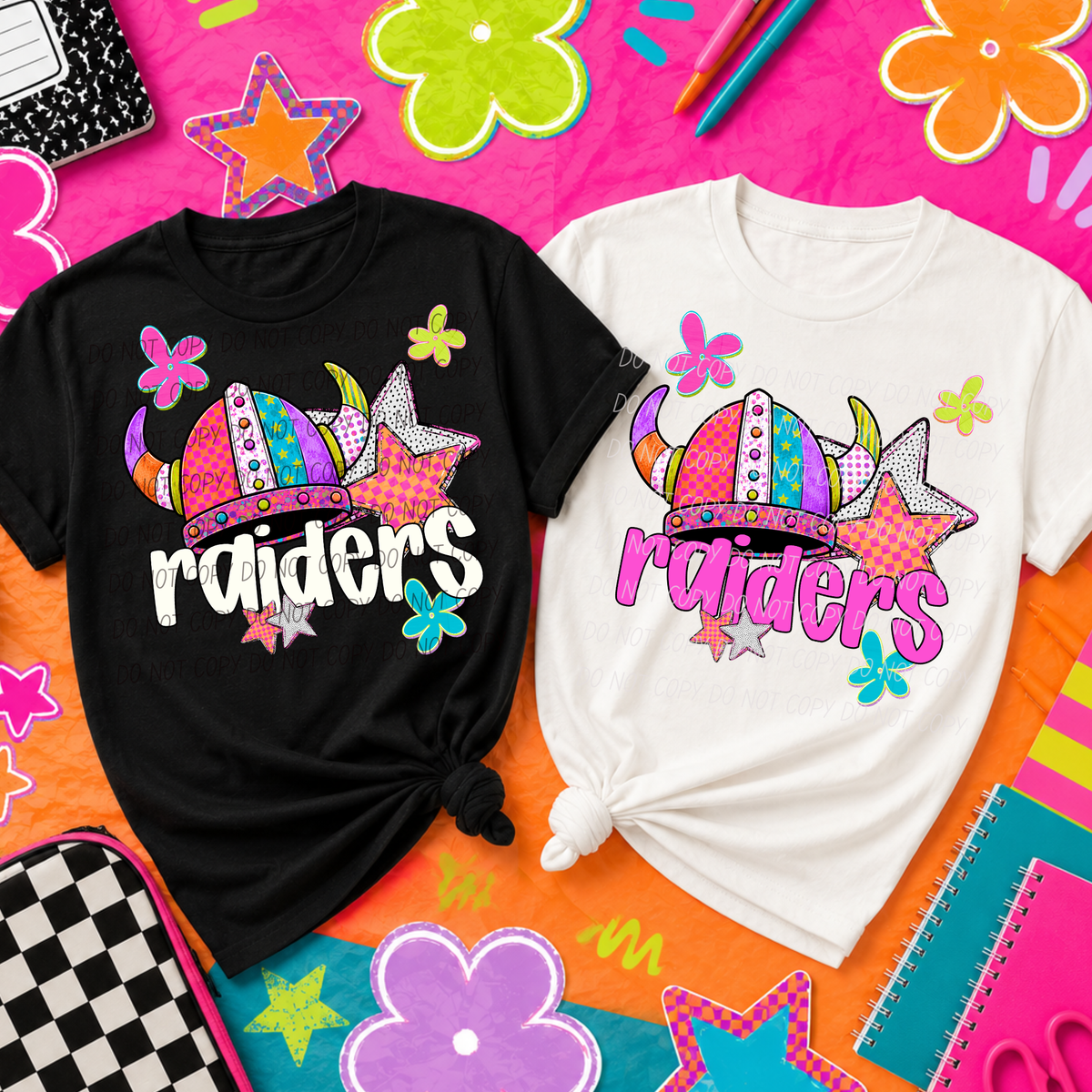 raiders pattern pop (City) DTF transfer