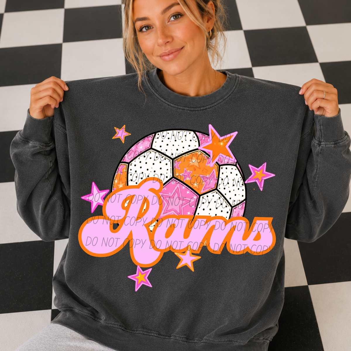 Rams pink soccer (City) DTF transfer