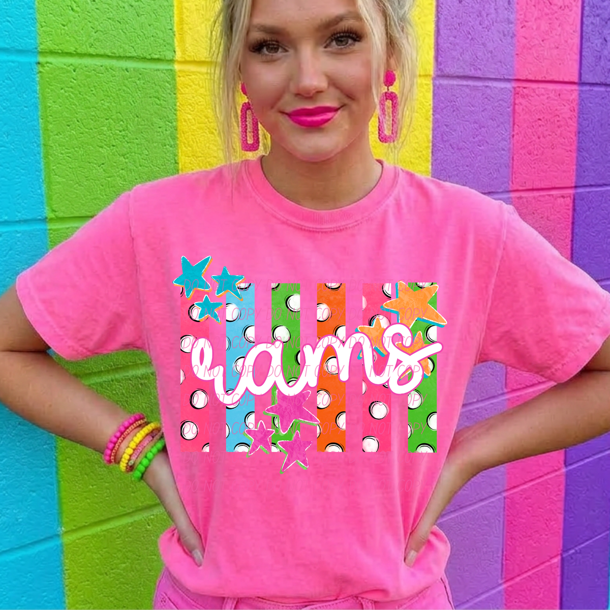 rams polkadot pride (city) DTF Transfer