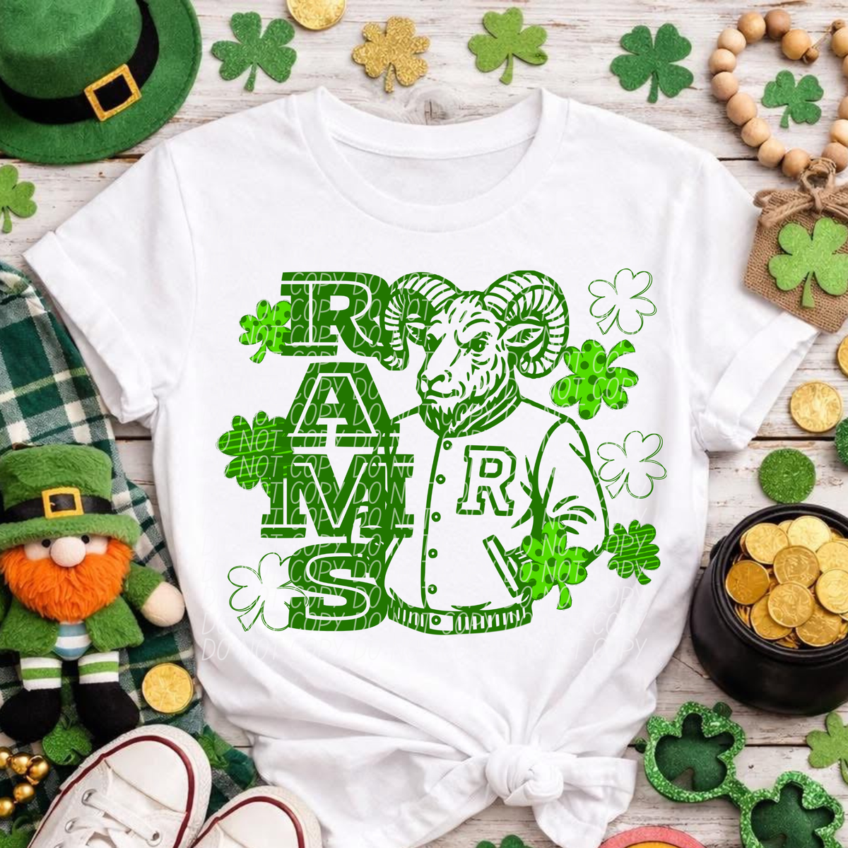Letterman Clover Rams (City) DTF transfer