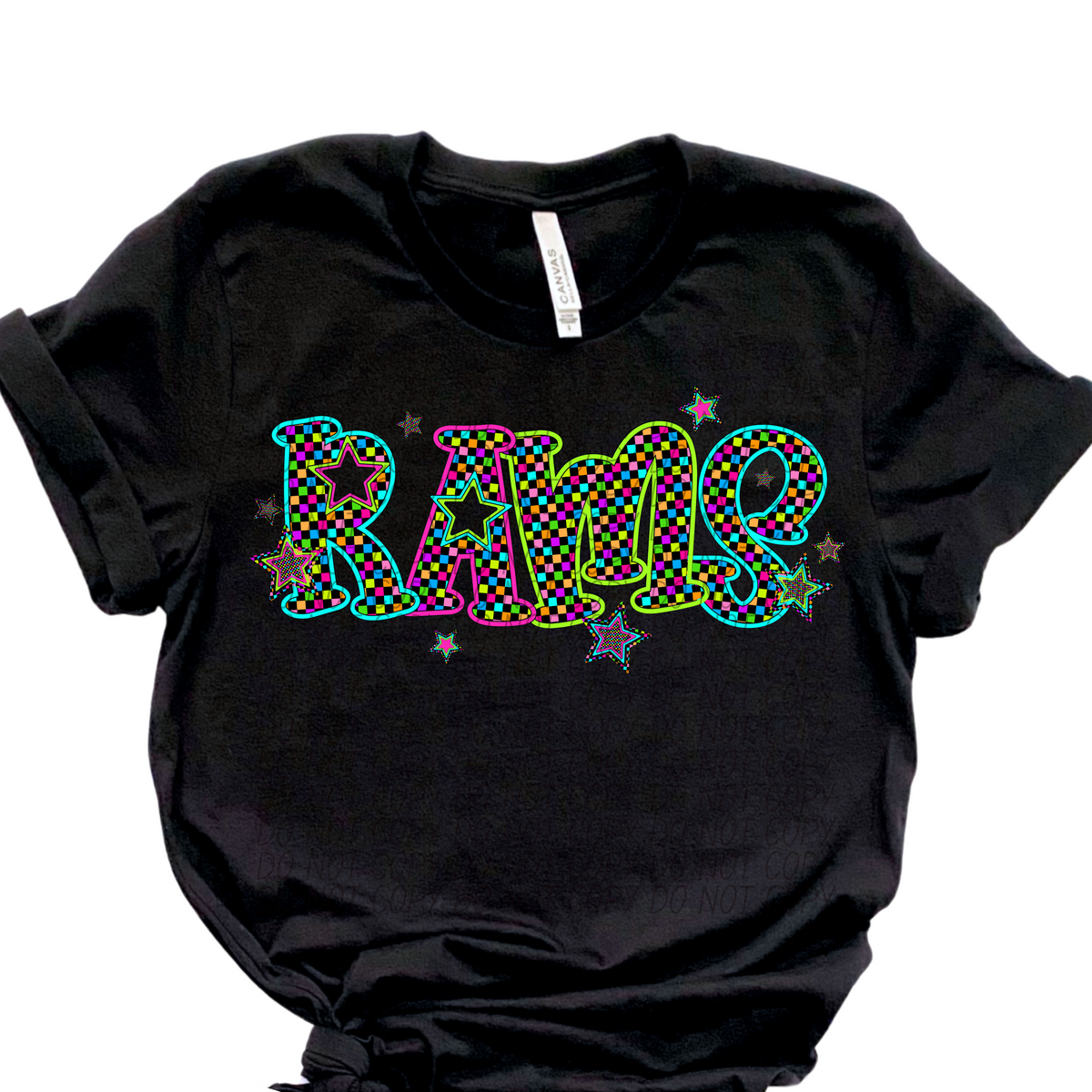Rams Neon Stars (City) 102395 DTF transfer