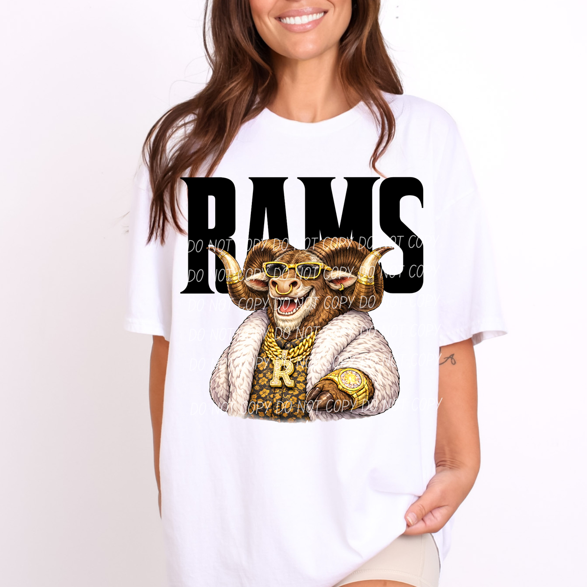 rams Swag Mascot (City) DTF Transfer