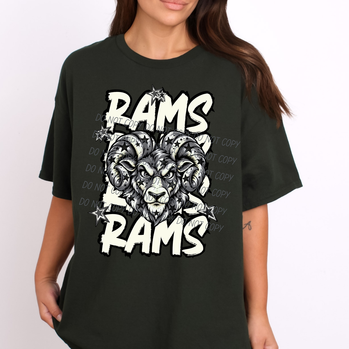rams varsity after dark (city) DTF Transfer