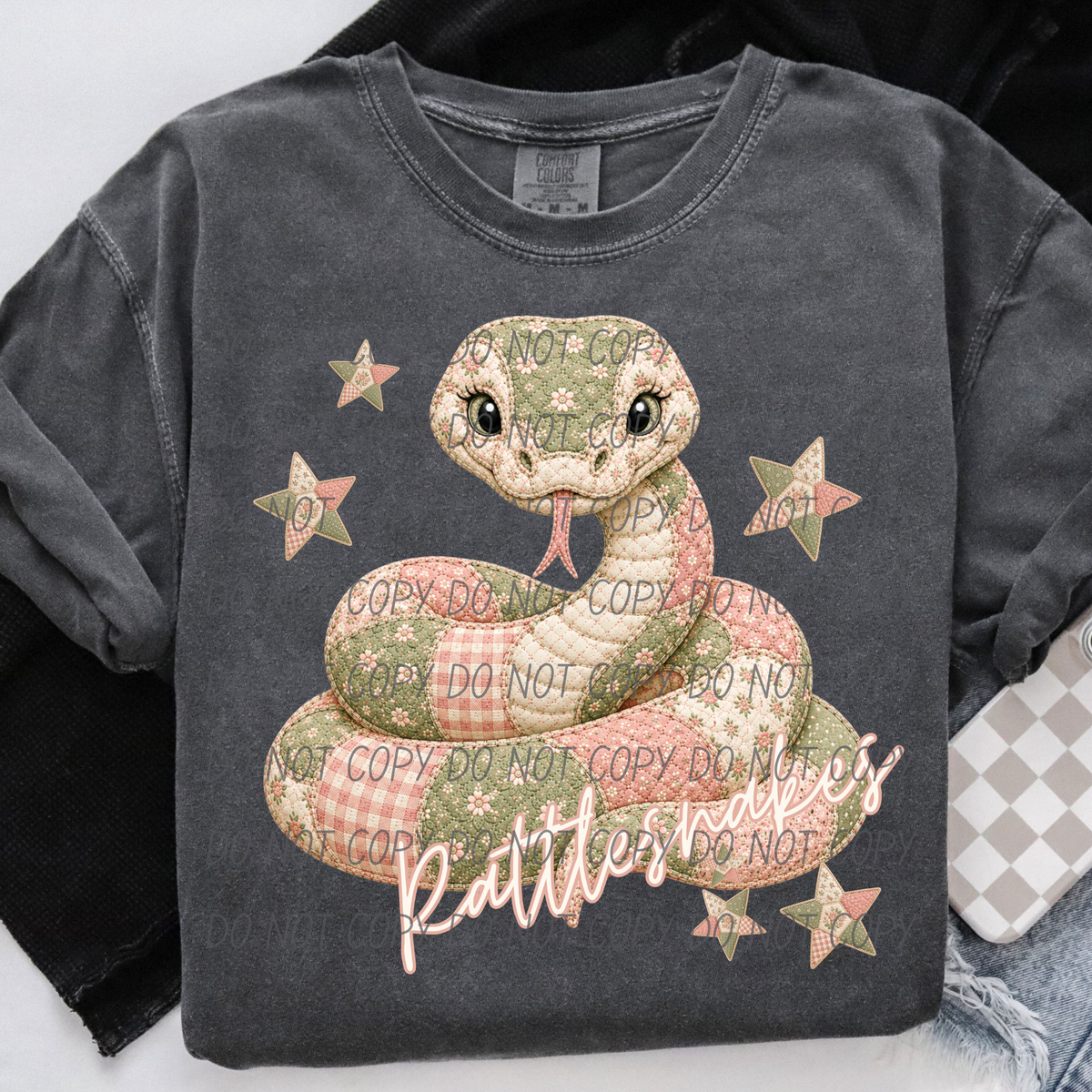 Rattlesnakes meemaw mascot (City) DTF Transfer