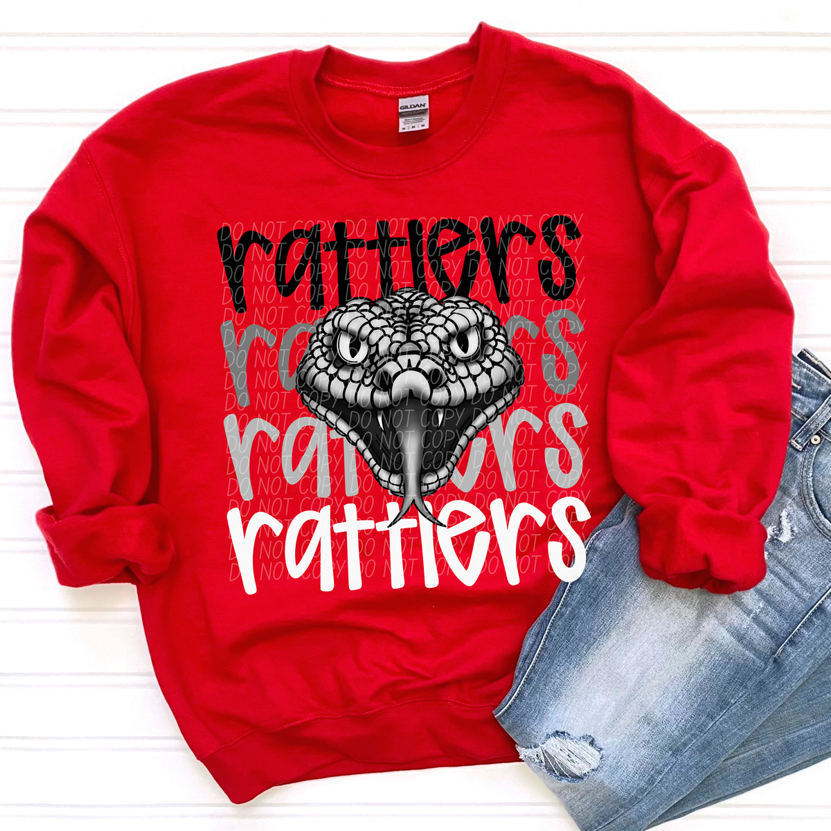 Rattlers Word Stacked (CITY) 57465 DTF transfer