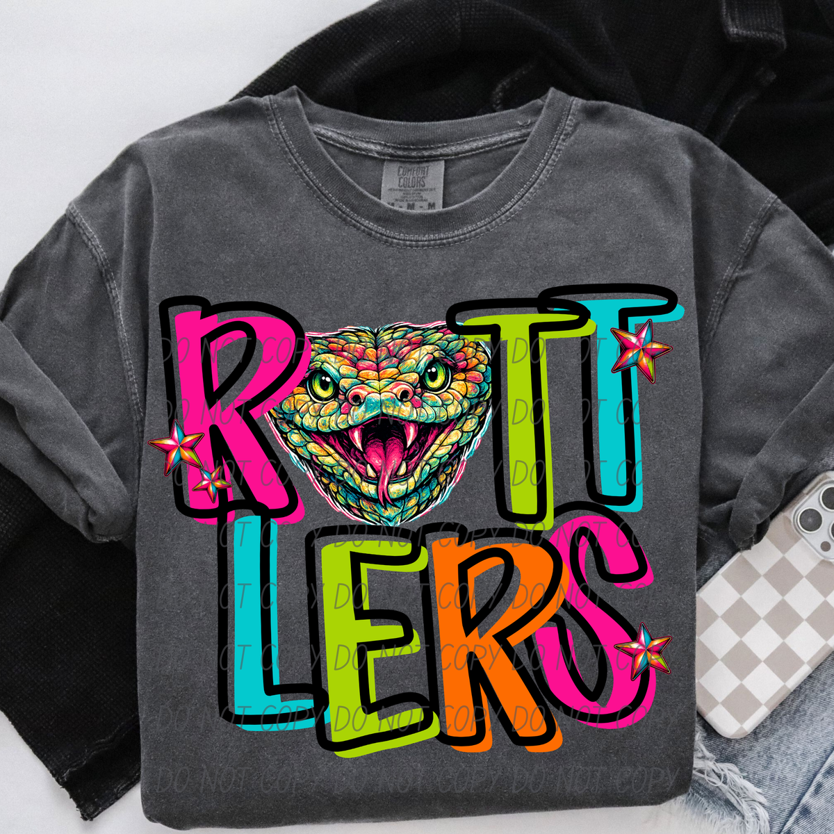 Rattlers Friday night neon (City) DTF Transfer