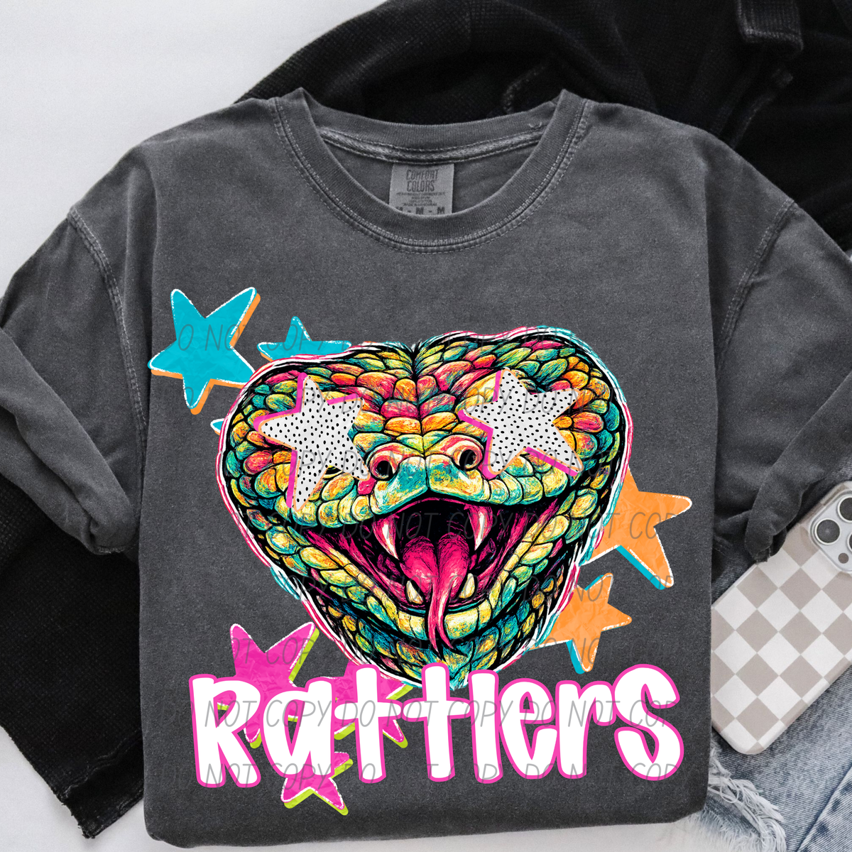 Rattlers pop art (City) DTF Transfer