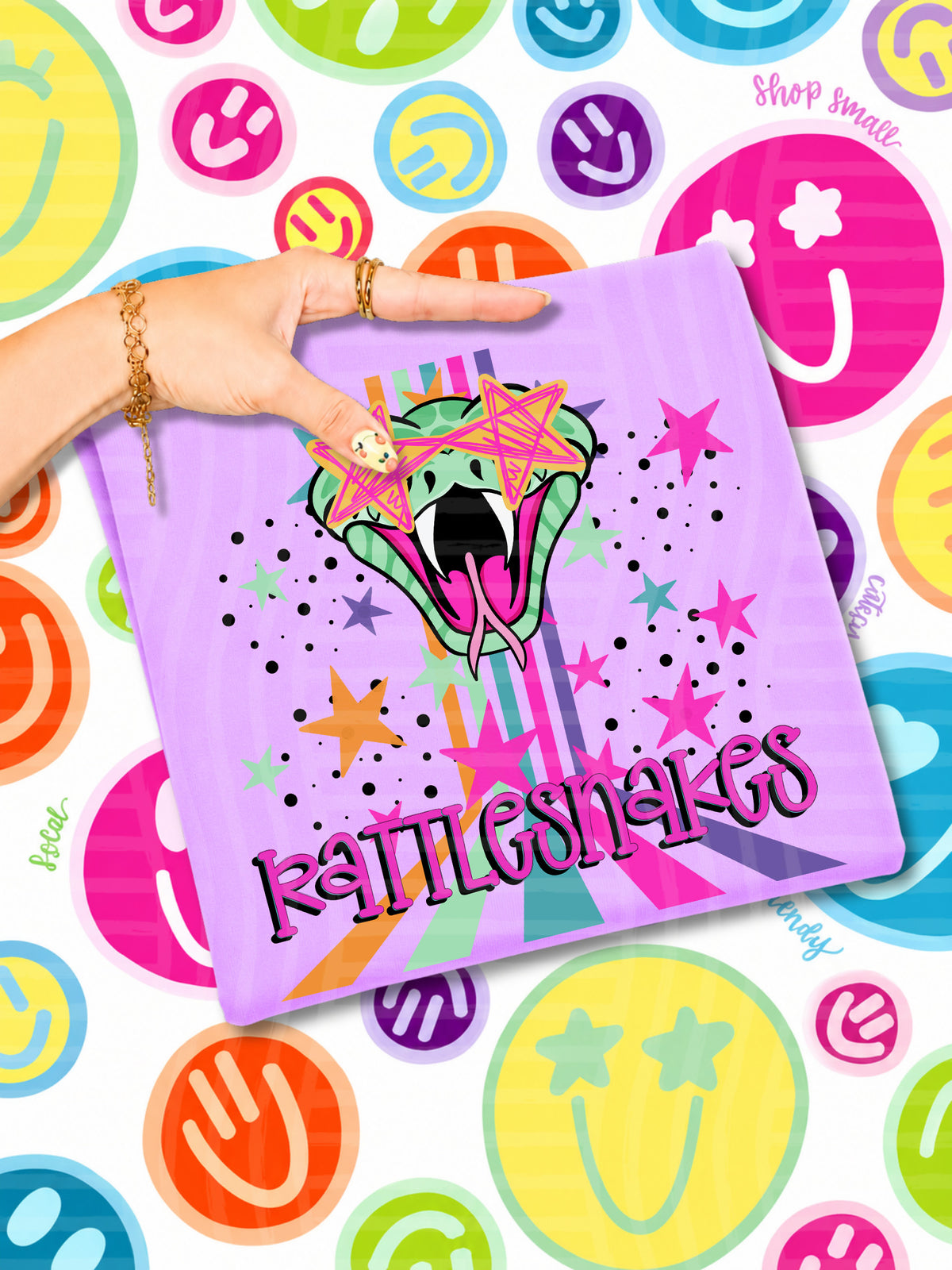 rattlesnakes starry eyes rainbow (caplinger) DTF Transfer