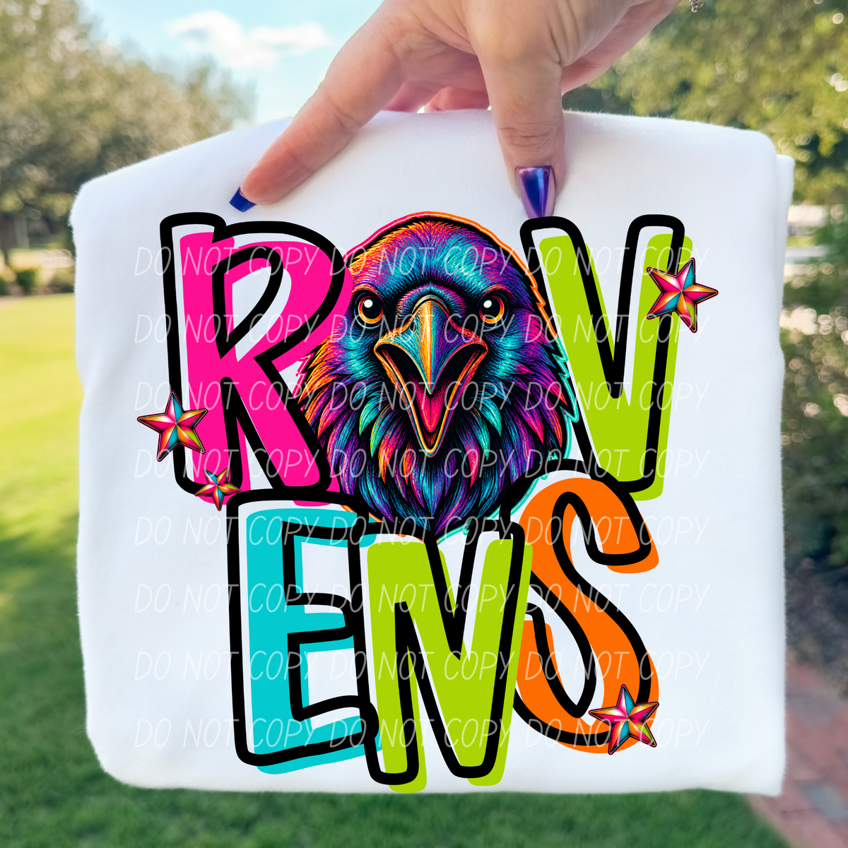 Ravens Friday night neon (City) DTF Transfer