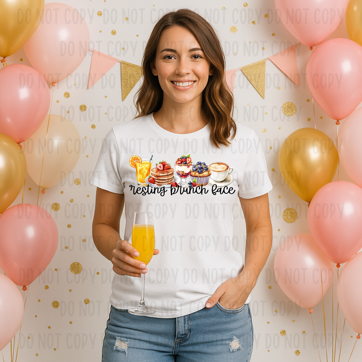 Resting Brunch Face (Canvista) 102761 DTF transfer