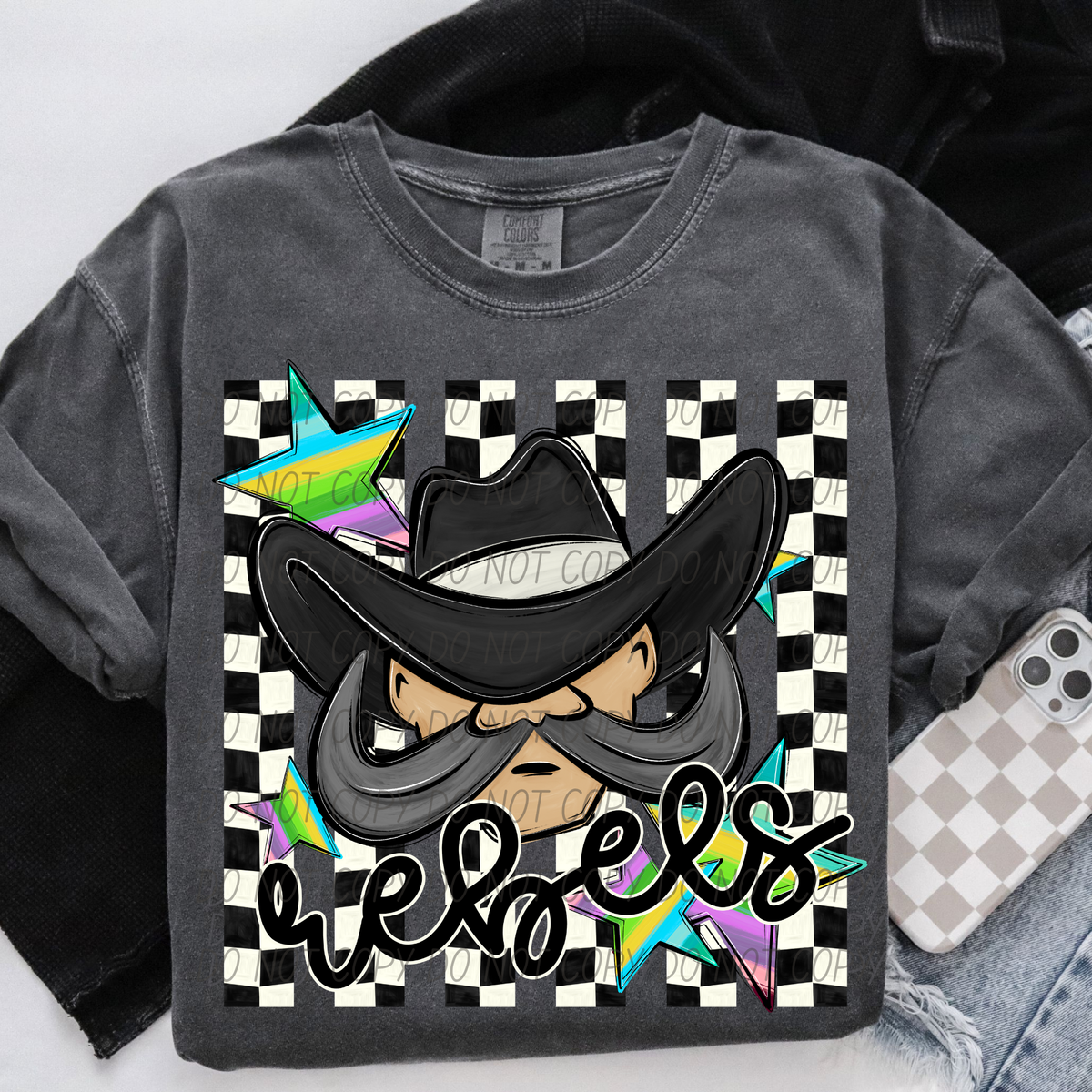 Rebels checker strips (City) DTF Transfer