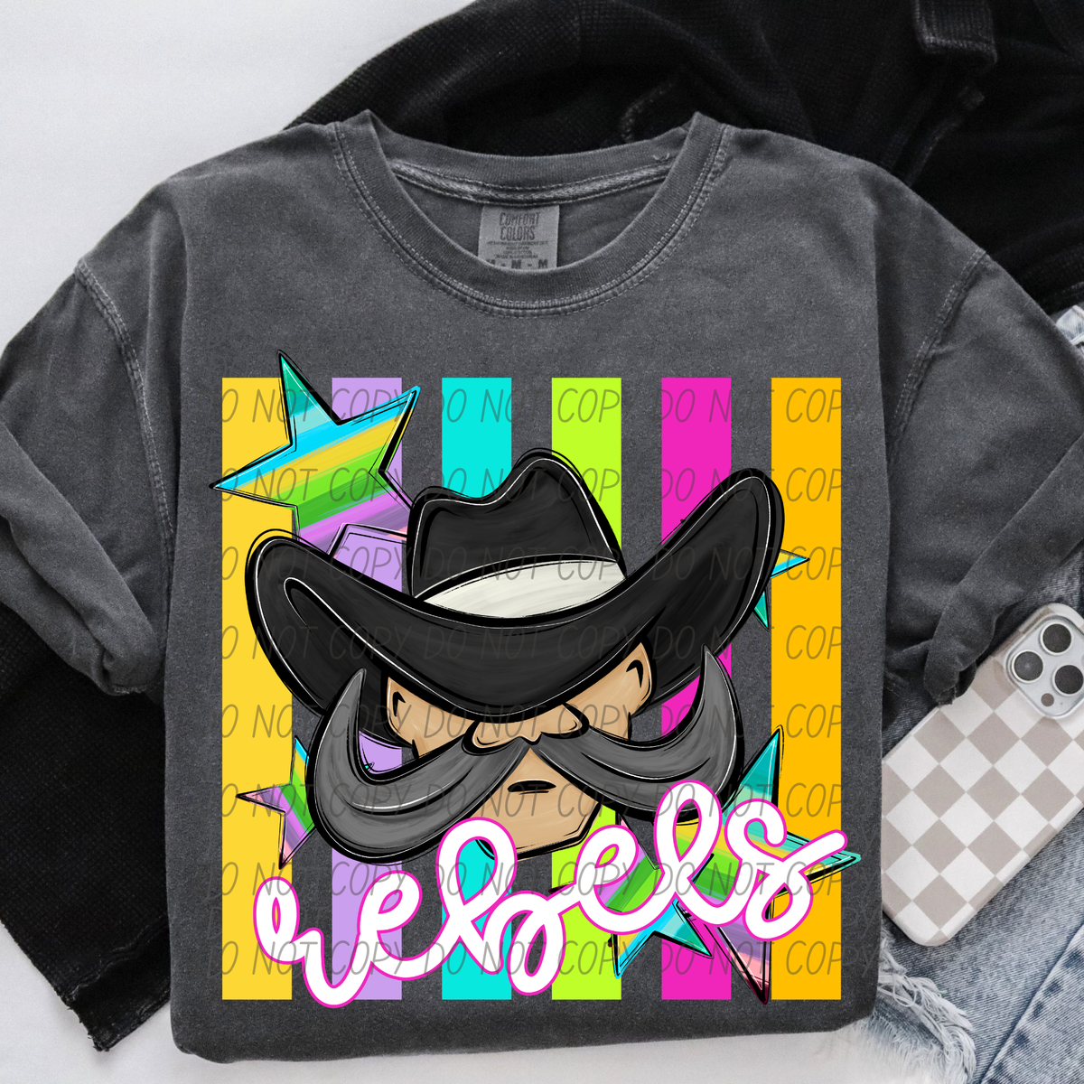 Rebels neon strips (City) DTF Transfer