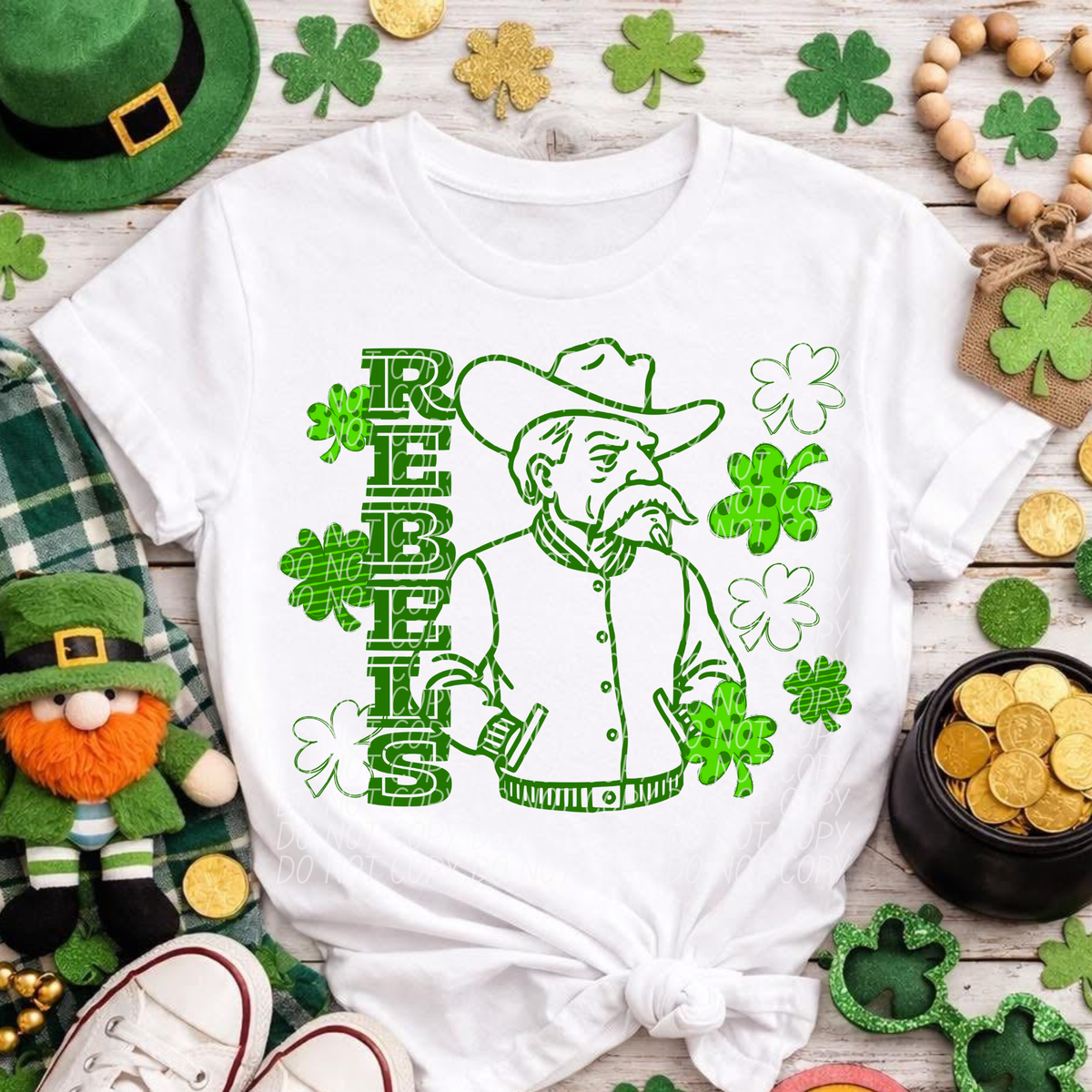 Letterman Clover Rebels (City) DTF transfer