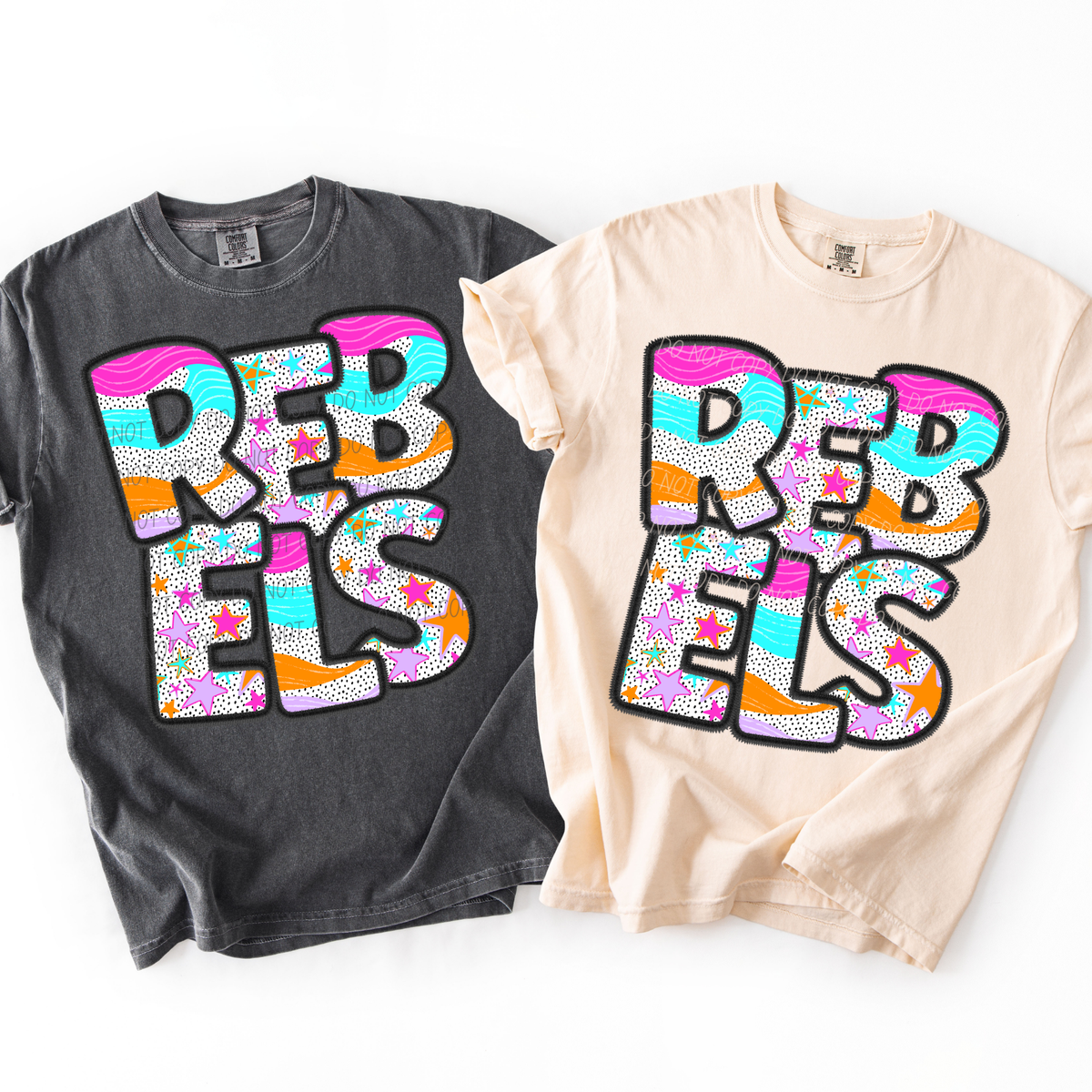 rebels wavy stars (city) DTF transfer