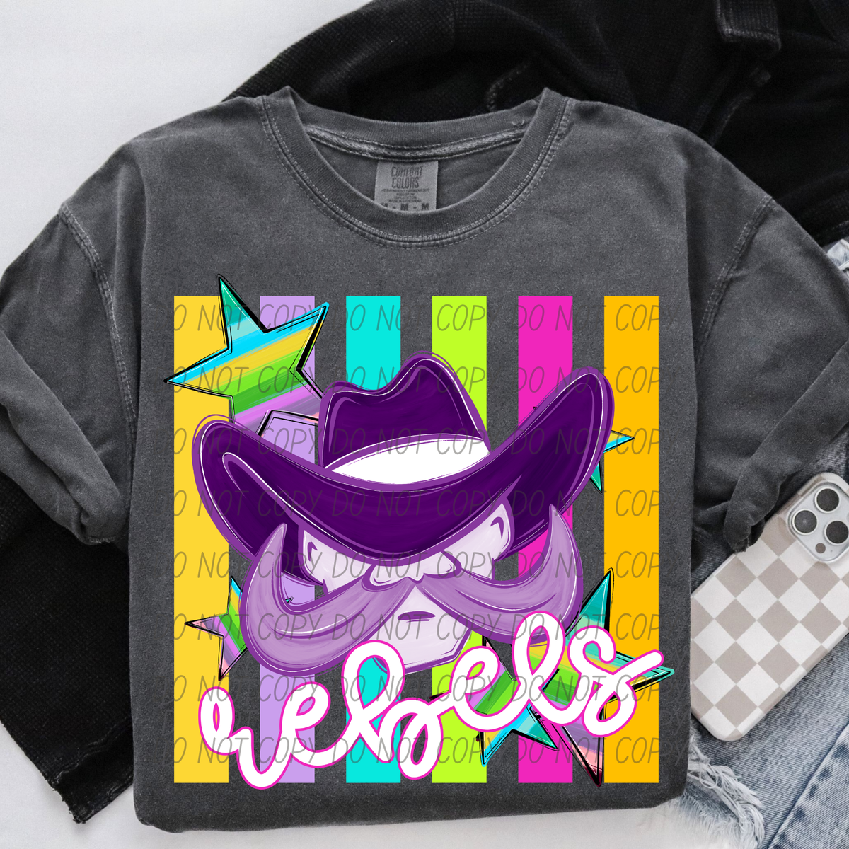 Rebels purple neon (City) DTF Transfer