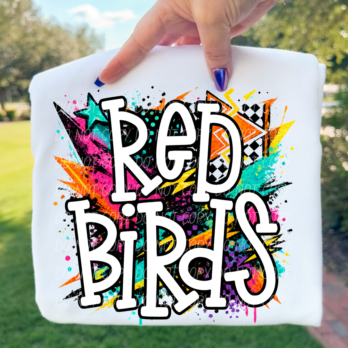 Red birds totally tubular (City) DTF Transfer