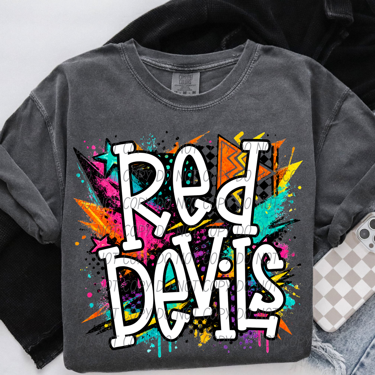Red devils totally tubular (City) DTF Transfer
