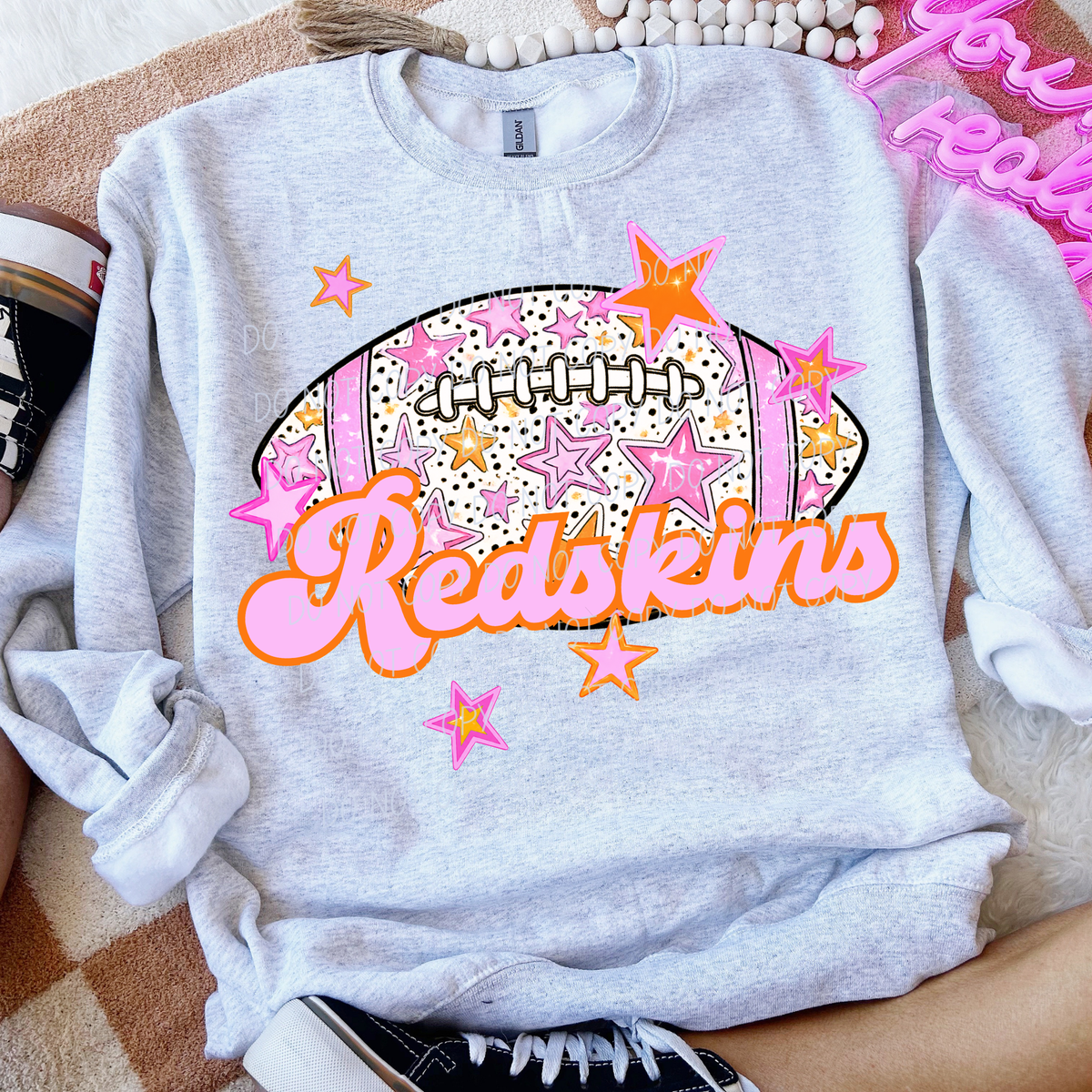Redskins pink football (city) DTF transfer