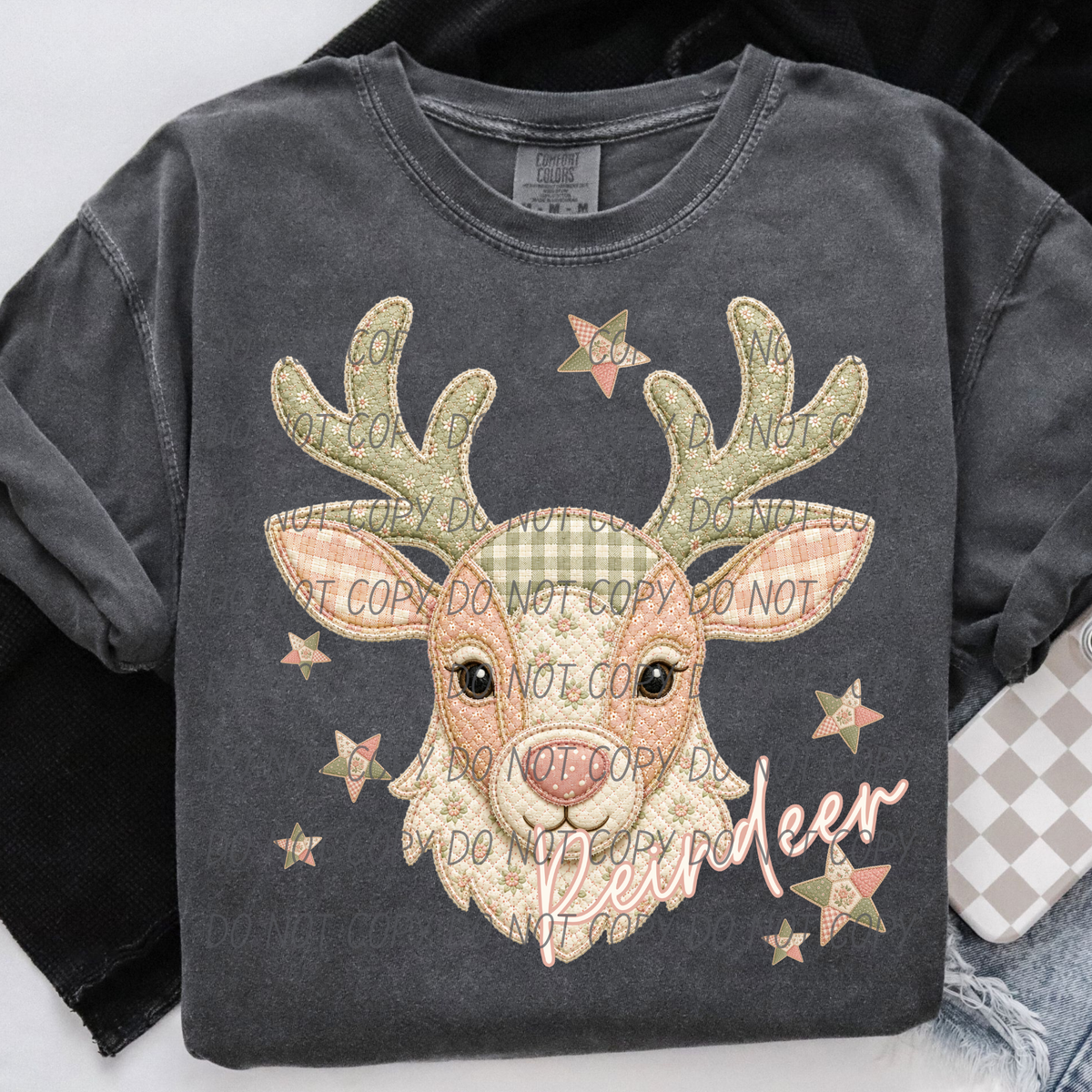 Reindeer meemaw mascot (City) DTF Transfer