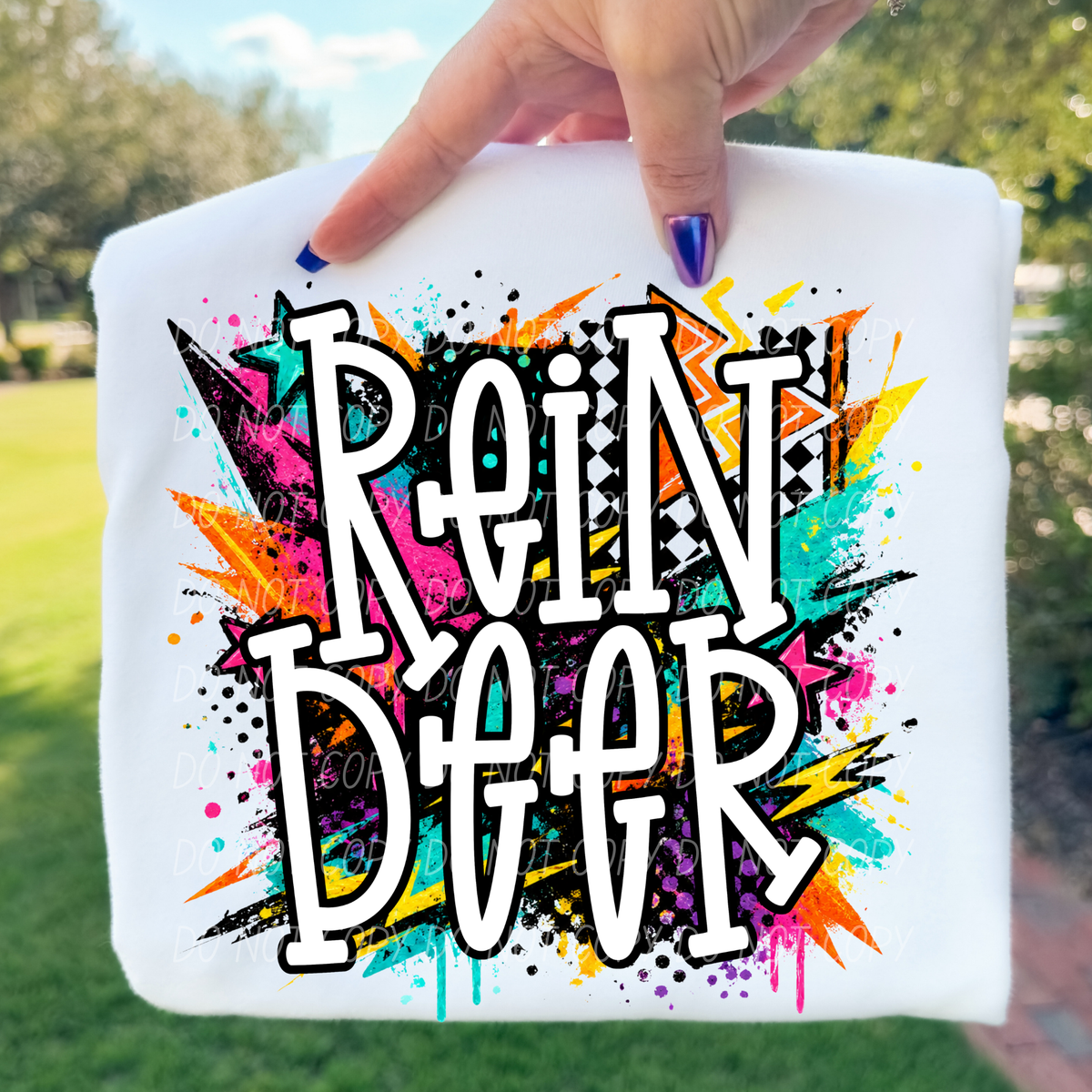 Reindeer totally tubular (City) DTF Transfer