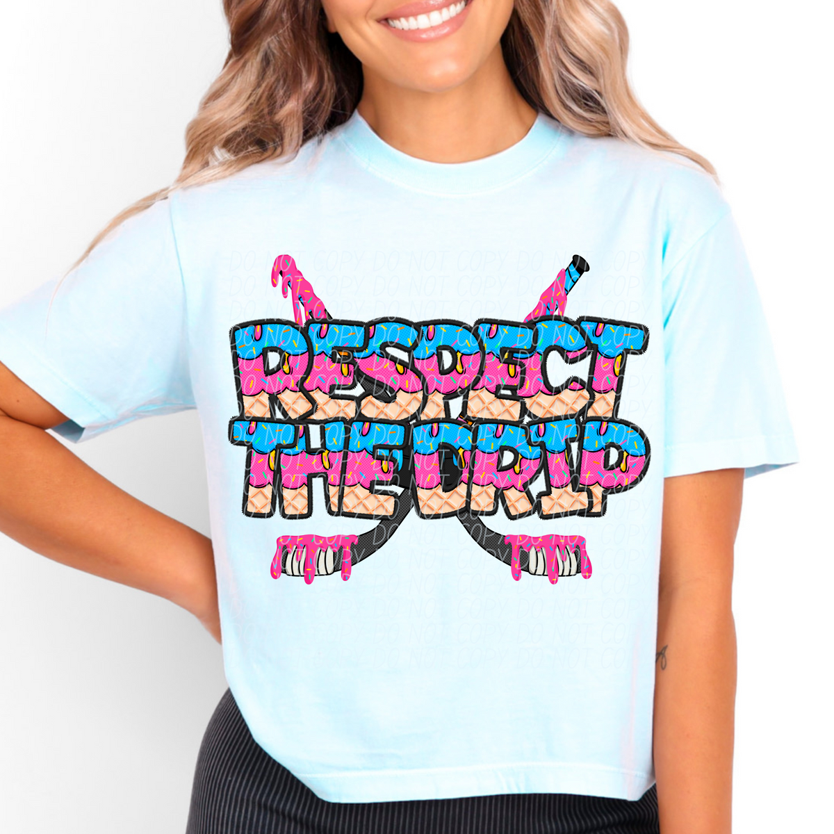 Respect the drip Hockey (CITY) DTF transfer