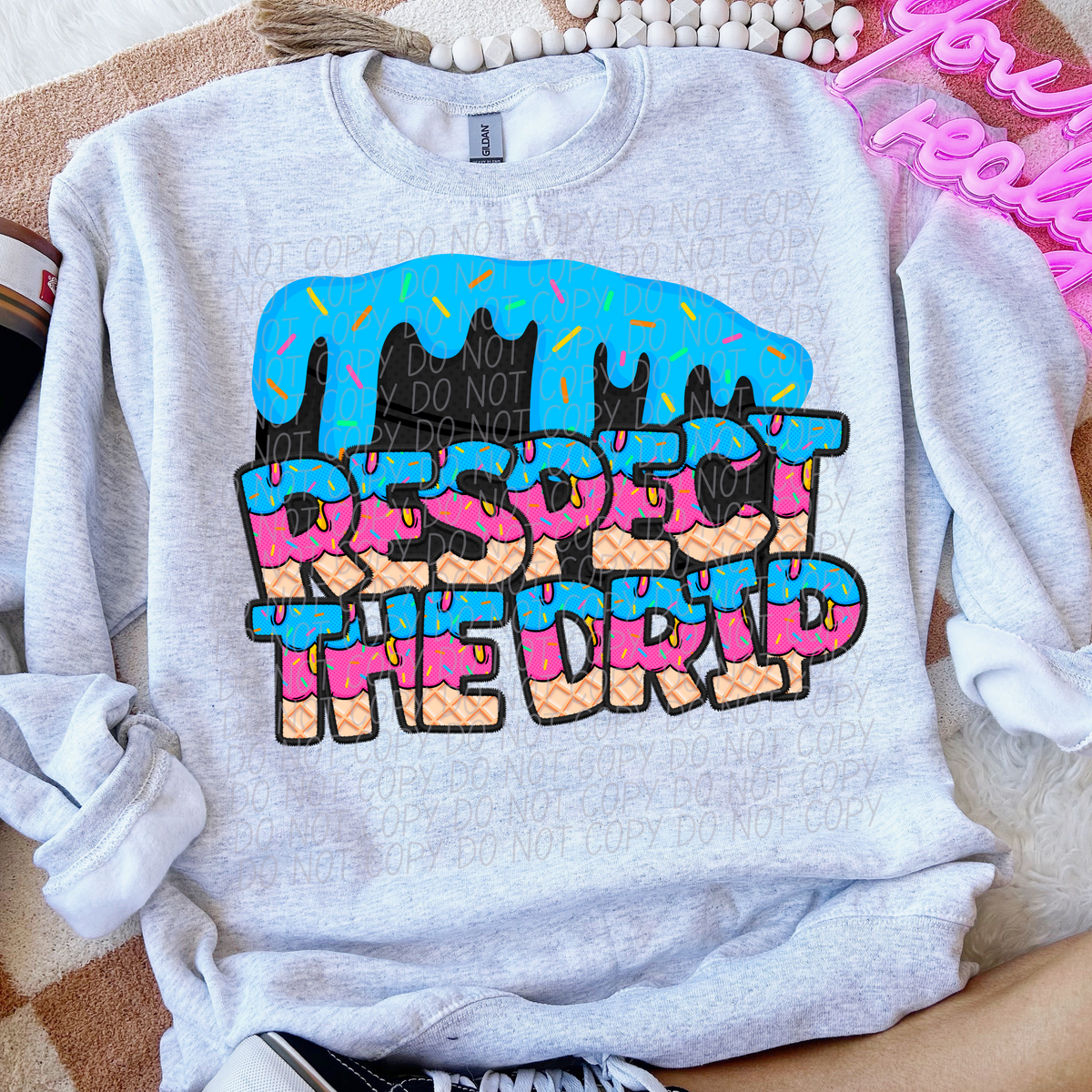 Respect the drip Hockey (CITY) DTF transfer