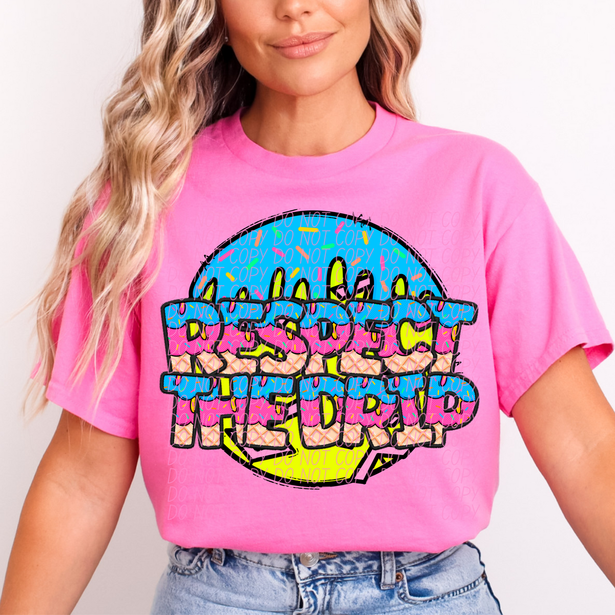 Respect the drip Softball (CITY) DTF transfer